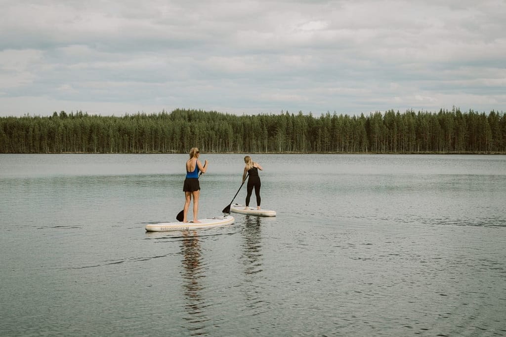 SUP-ing on a secret lake